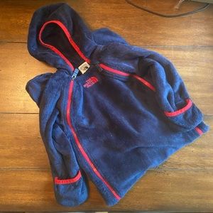 Navy North Face Onesie